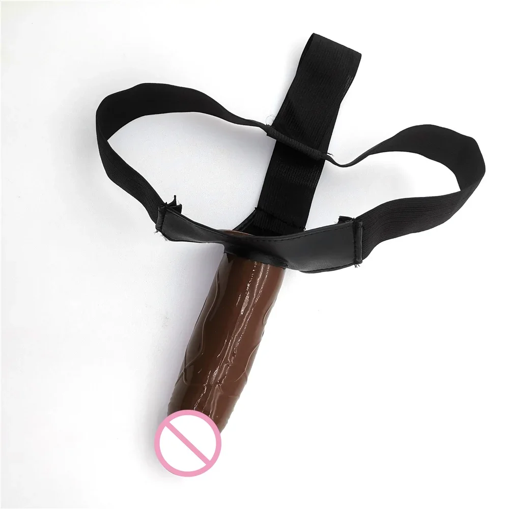 Sex Toys Men Strap On Dildo Panties Wearable Hollow Penis Lengthen Sleeve Strapon Dildo Pants Harness Belt Man For Woman Gay