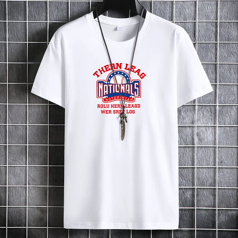 

2022 New Men's Summer Cotton T-shirt Men's Clothing Male Daily Comfortable Cotton T-shirt Male Fashion Clothing