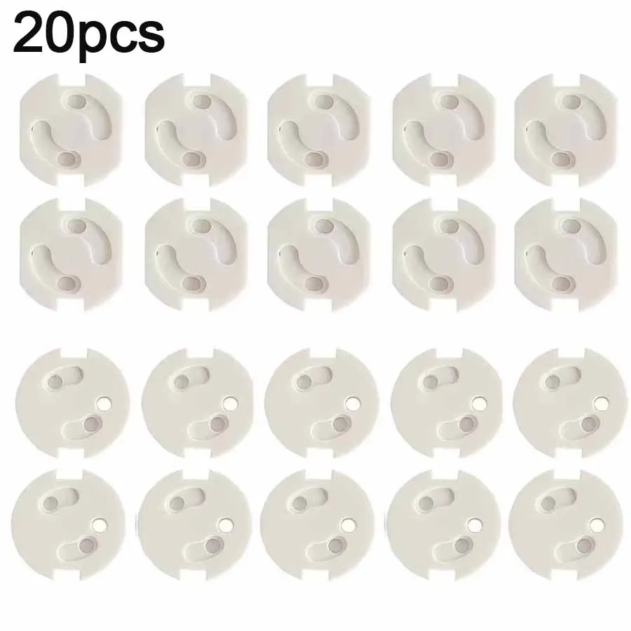 20pcs Kids Sockets Cover Plugs Baby Safety Electric Socket Outlet Plug Protection Children Security Safe Lock Cover