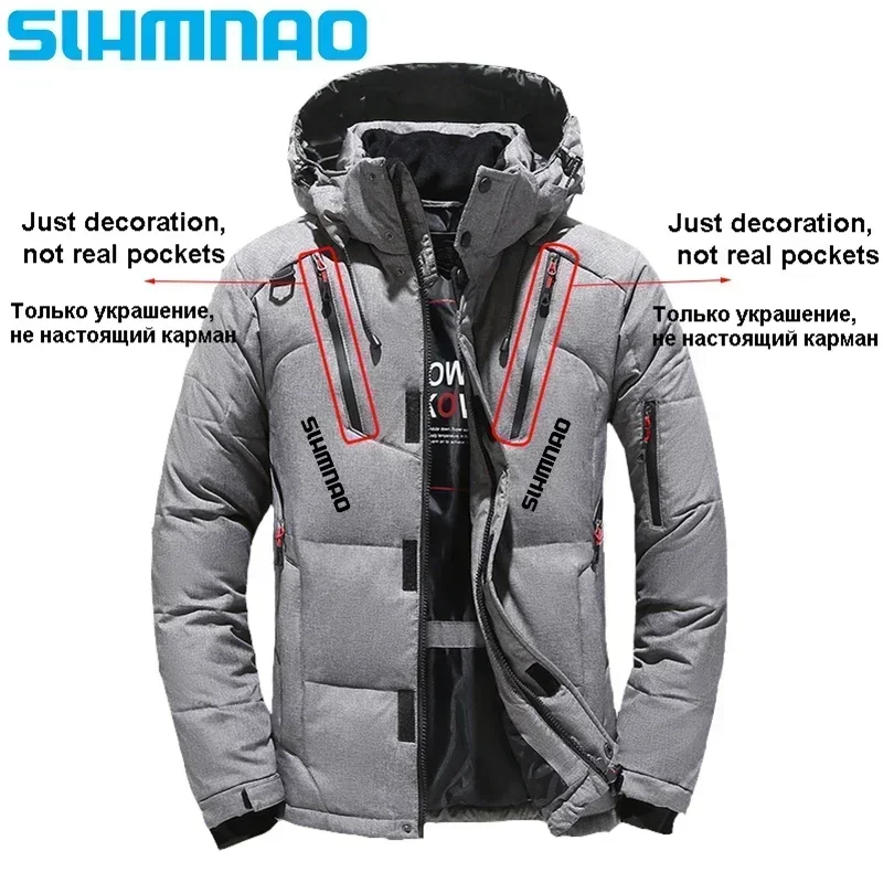 Description Picture 5 of itemMen's Goose Down Jacket and Tactical Pants, Winter Fishing Suit, Warm, Snow Skiing, Mountain Climbing, Hunting Sportswear