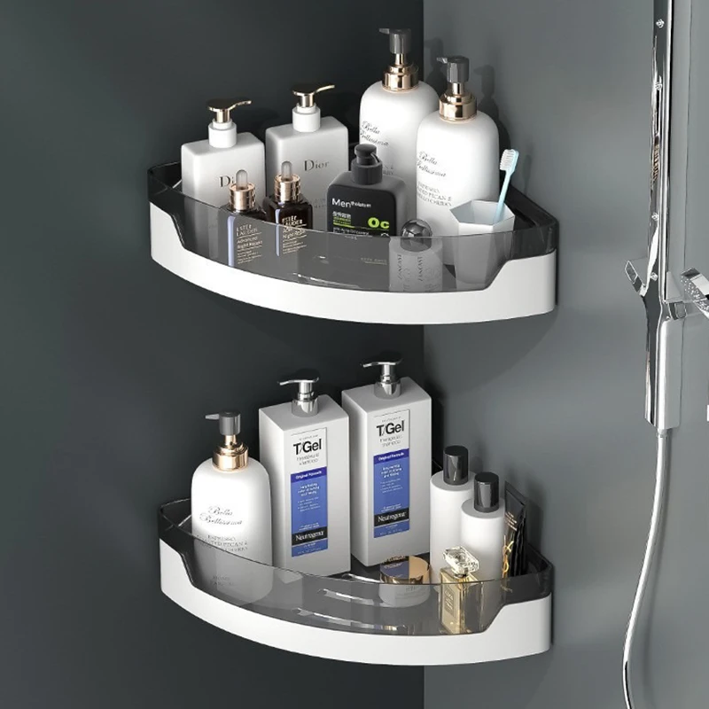 BathroomStorageCornerShelfWashroomShowerAccessoriesPlastic