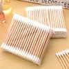 100/500/700/1000pcs Double Head Wood Cotton Swab Nose Ears Cleaning Women Makeup Tools Lipstik Cotton Buds Bastoncillos Oidos 3