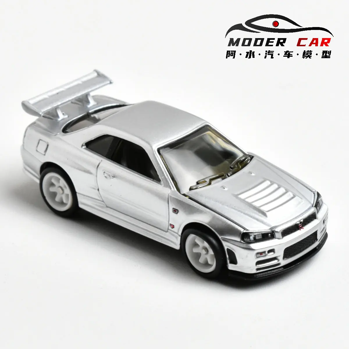 ZZC 1:64 성인 취미용 GTR R34 기념 다이캐스트 모형 자동차