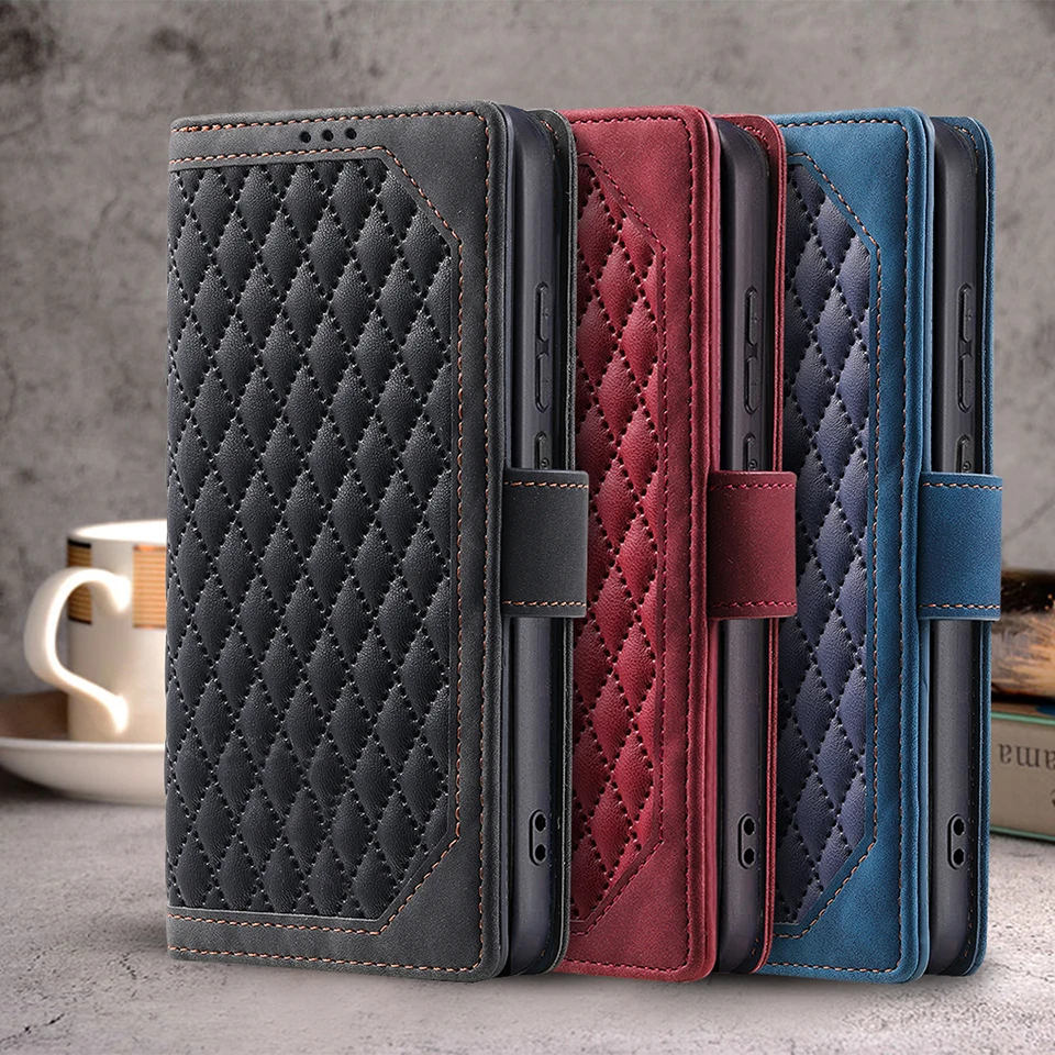 Leather Flip Stand Phone Case with Card Holder