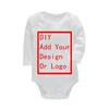 Kids Customized Print T Shirt Baby Custom Your Own Design Or Logo T-shirt Boys and Girls DIY Newborn Clothes 0-2 years old