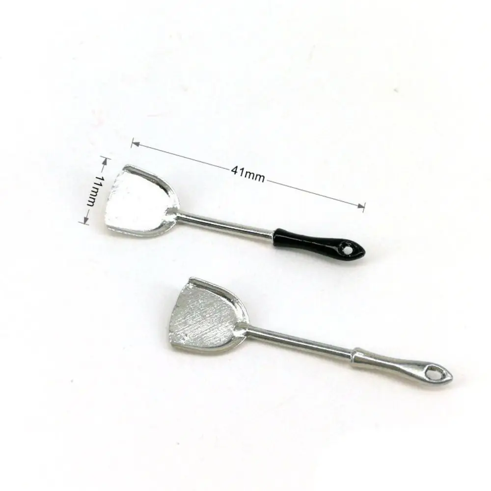 Miniature Dollhouse Accessories Alloy Plastic Stir Spoon