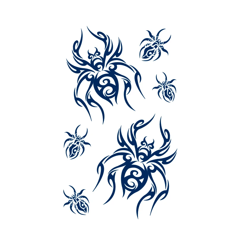 Große fisch delphin/totem/drachen/Phoenix Eye/Meerjungfrau Dauert 15 Tage Wasserdicht Temporäre Tattoos Männer Flash tatoo Gefälschte Tattoo Aufkleber – Detail 35