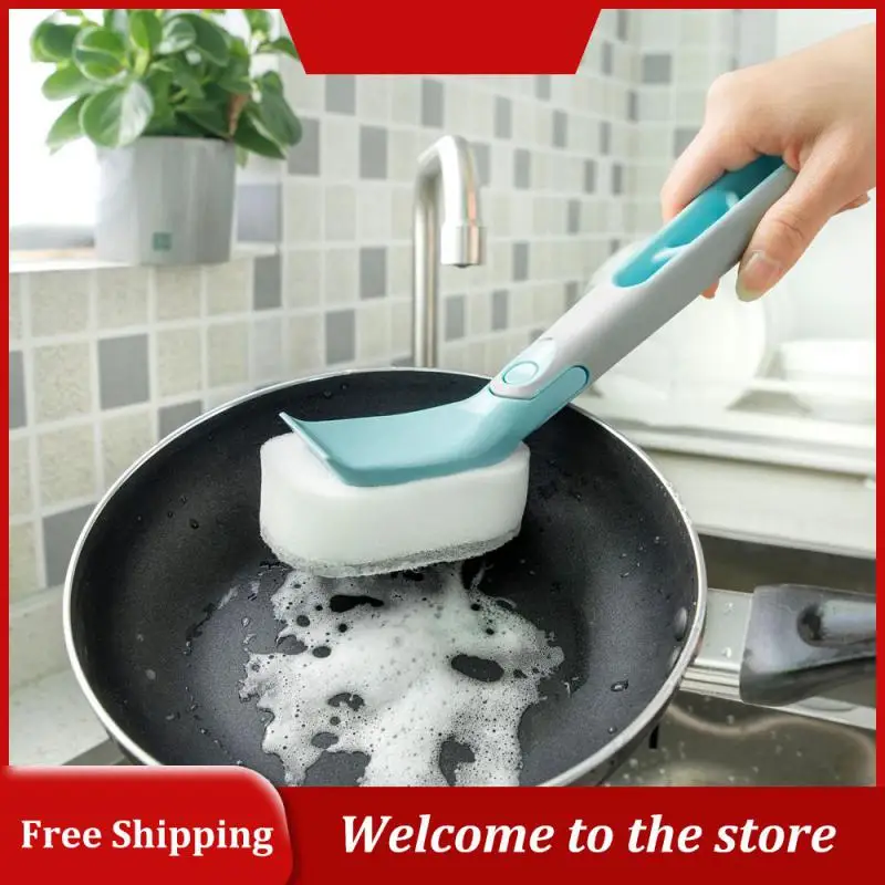 

Pot Brush Clean Modular Household Cleaning Appliances Sponge Brush Multifunction No Dead Ends Cleaning Brush Replaceable Lagging