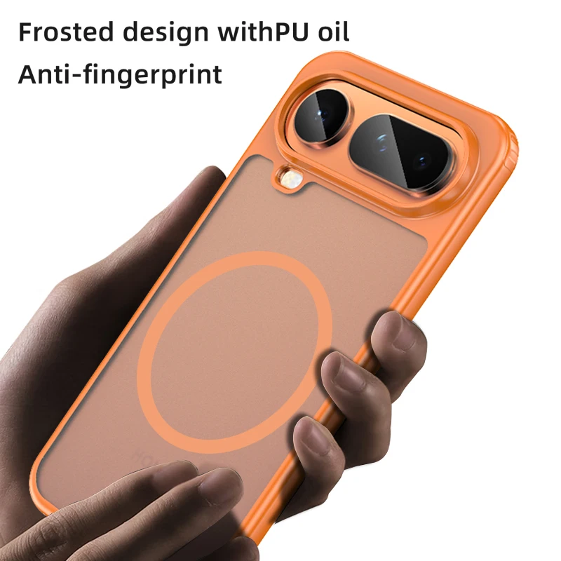 For Honor Magic 8 Pro Air: Magnetic Translucent Matte Shockproof Case