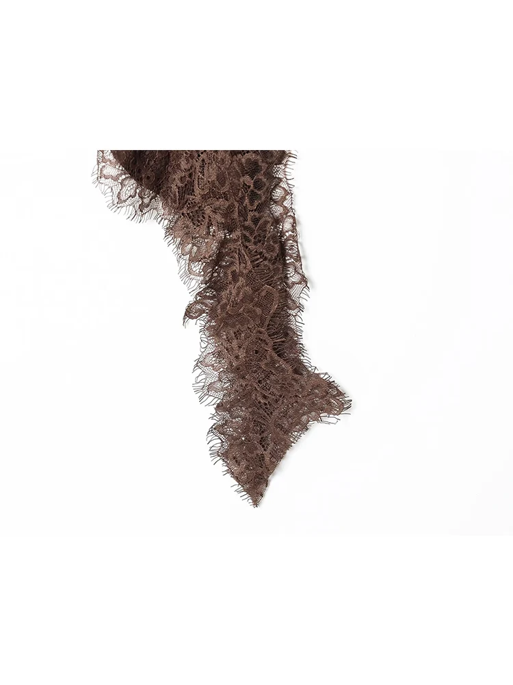 Women Sexy Lace Asymmetrical Skirts Chic Satin High Waist Street Short Skirt Summer Casual Solid Irregular Skirt Female Clothing