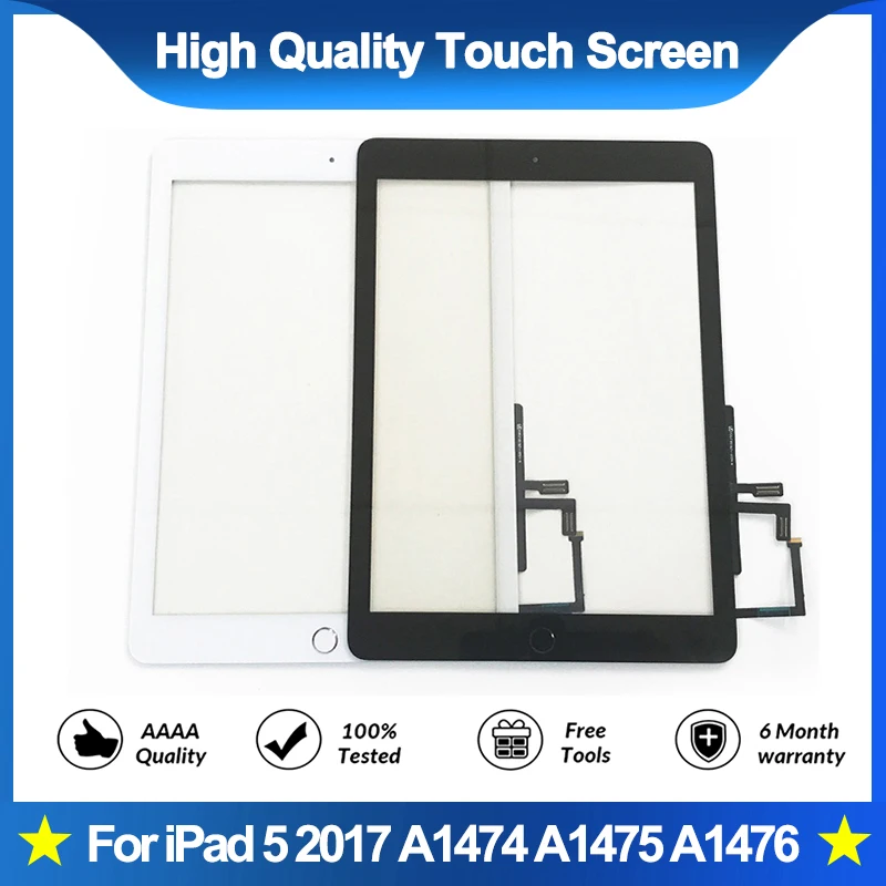 New For iPad Air 1 iPad 5 LCD Outer Touch Screen Digitizer Front Sensor