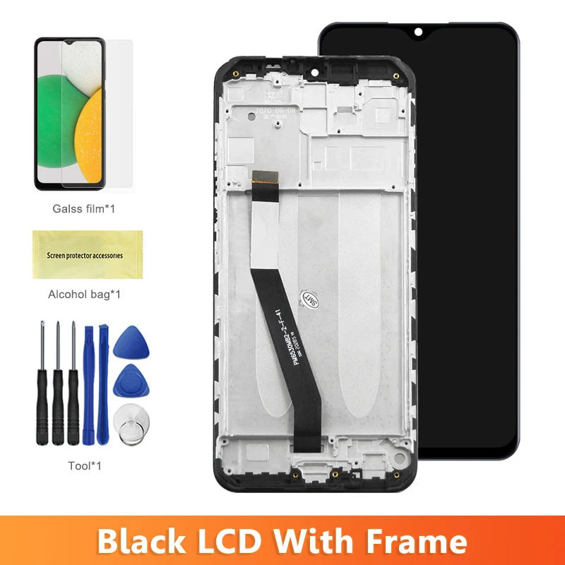 DISPLAY LCD XIAOMI REDMI 9 M2004J19AG M2004J19G TOUCH SCREEN SCHERMO VETRO NERO 9145372631641 - Foto 9