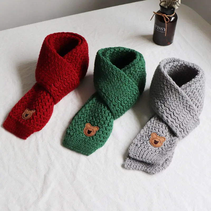 Children's Scarf Autumn and Winter Baby Scarf Warm Boys Girls Baby Cute Korean Version of Windproof Neck Cover Tide