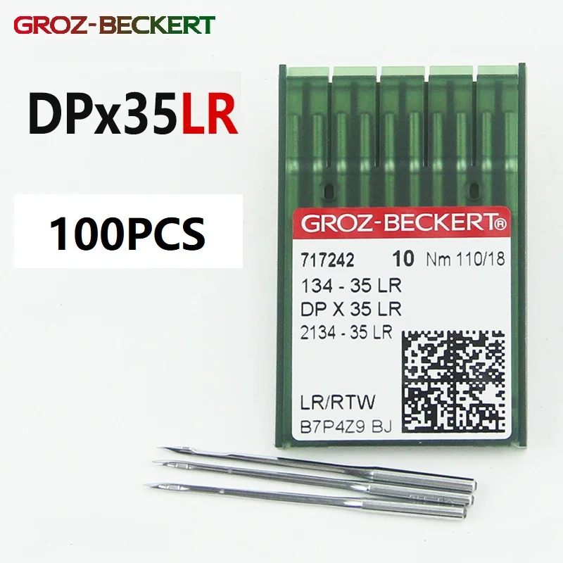 Groz-Beckert Aghi Per Macchina Da Cucire Pelle – 134-35 LR, Confezione Da 100, Misura 19/120