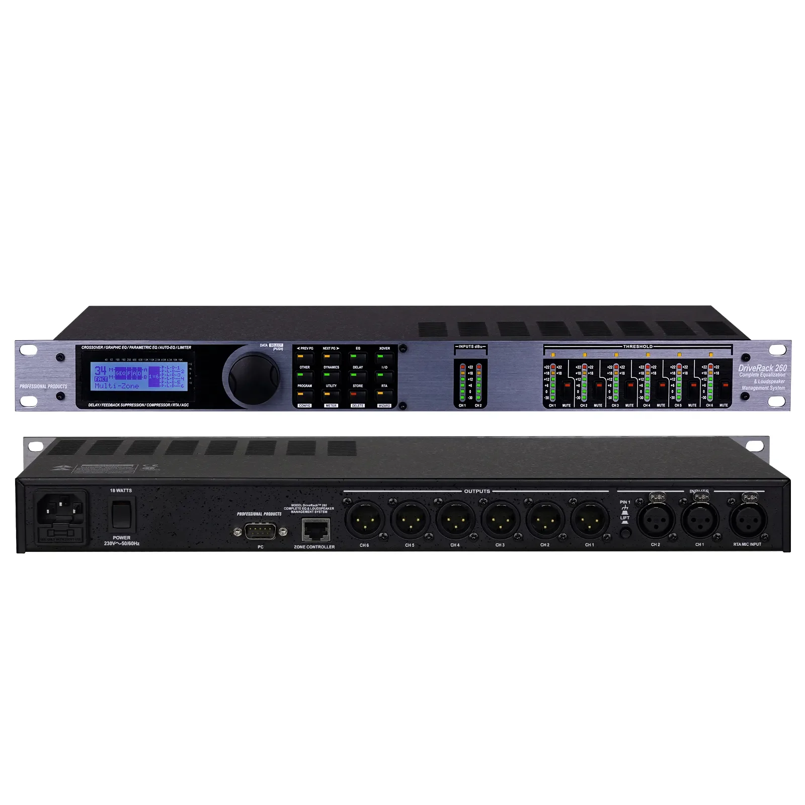 DBX DriveRack Professional Digital Dsp Audio Processor PA2/260/360