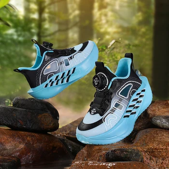 Fresh Look Kids Running Shoes Breathable Appearance Energetic Child Outdoor Sport Walking Play Shoes