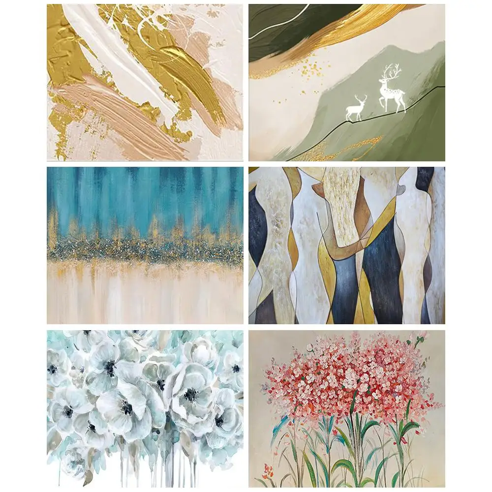 

CHENISTORY Modern Painting By Numbers Abstract Illustration Handpainted Picture By Numbers Number Paintings Kits Home Decor