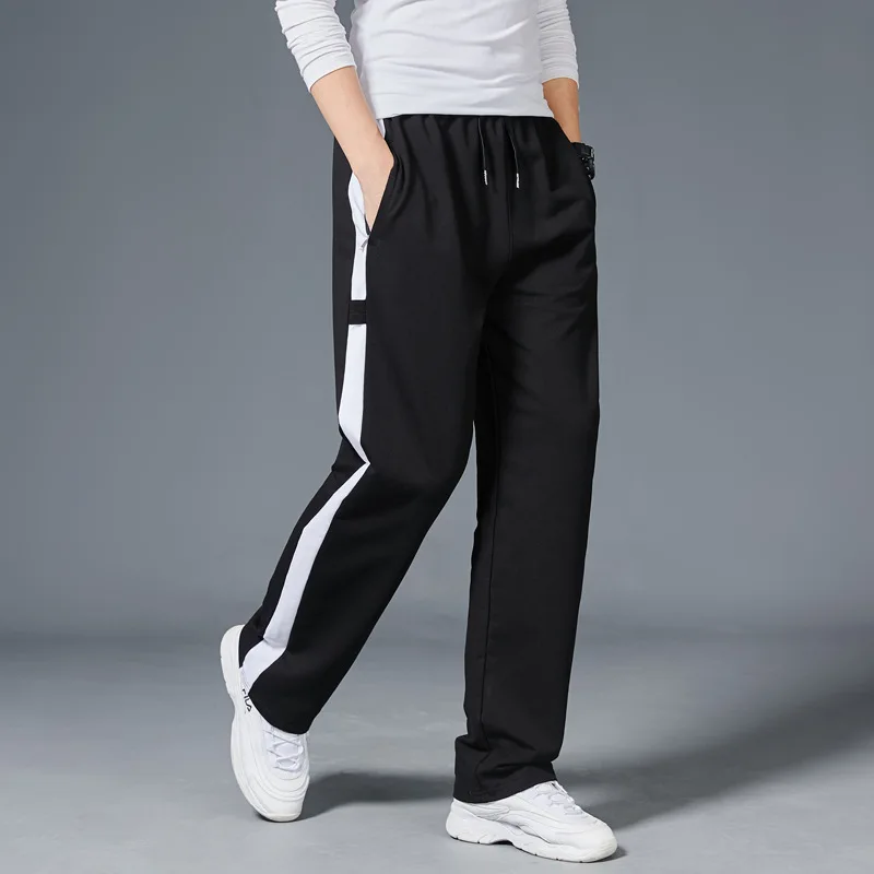 Men Loose Sport Running Stripe Sweatpants Fitness Training Pants Mens Straight Trousers Tracksuit Jogging Sportswear Goggers 4