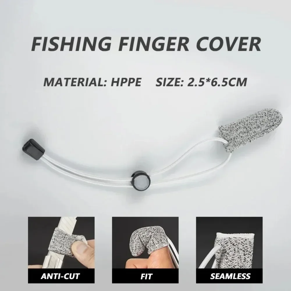 Fishing Gloves Wear Resistant Anti Cutting Single Finger Protective Cover Outdoor Far Throw Casting Fishing Control Line