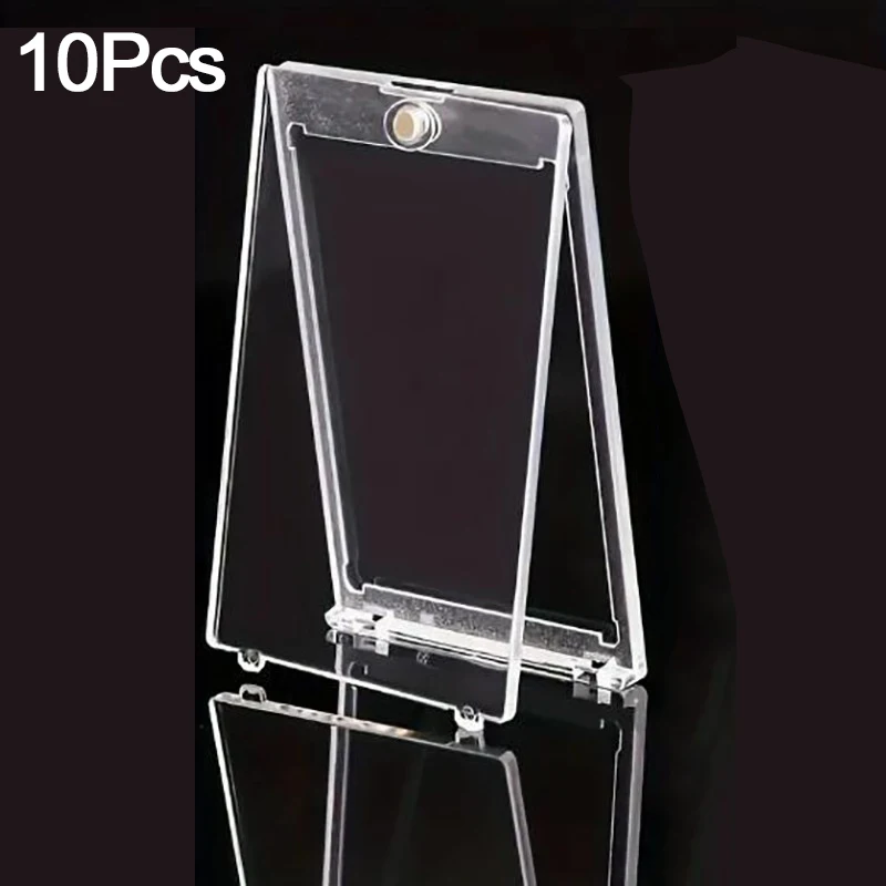 Clear Magnetic Card Holder Set - Premium Protective Display Sleeves for Trading and Sports Cards