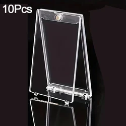 Clear Magnetic Card Holder Set - Premium Protective Display Sleeves for Trading and Sports Cards (10Pcs Card Sleeves)