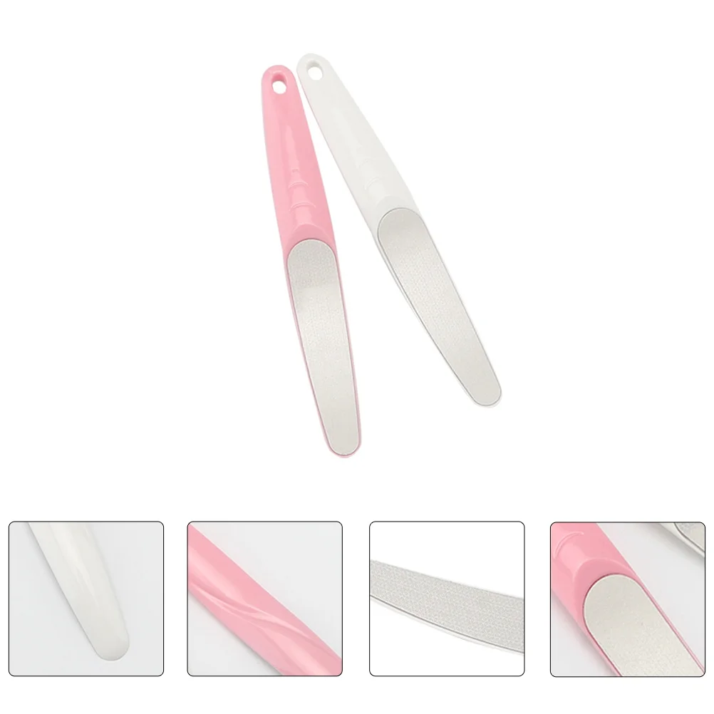 

4 Pcs Curved Nail File Shaping Tools Stainless Steel Files Pedicure Polishing Rubbing
