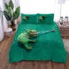 Colorful Chameleon Duvet Cover Set King Queen Double Full Twin Single Size Bed Linen Set 2