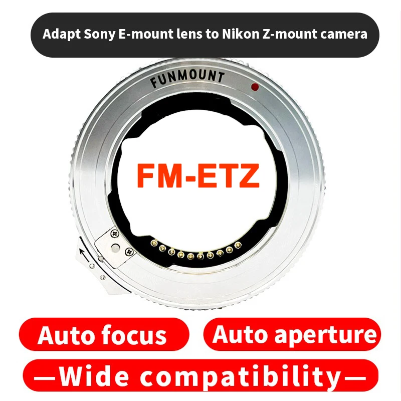 Fm-Etz Funmount Auto Focus Lens Adapter Ring Per Sony Fe Mount Lens To Nikon Z Camera Zfc Z50 Z5 Z6 Z7 Z6Ii Z7Ii Z9
