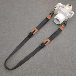 Enhanced Anti - Slip Quick Release Camera Shoulder Strap with Reinforced Pressure - Relief Design (Black)