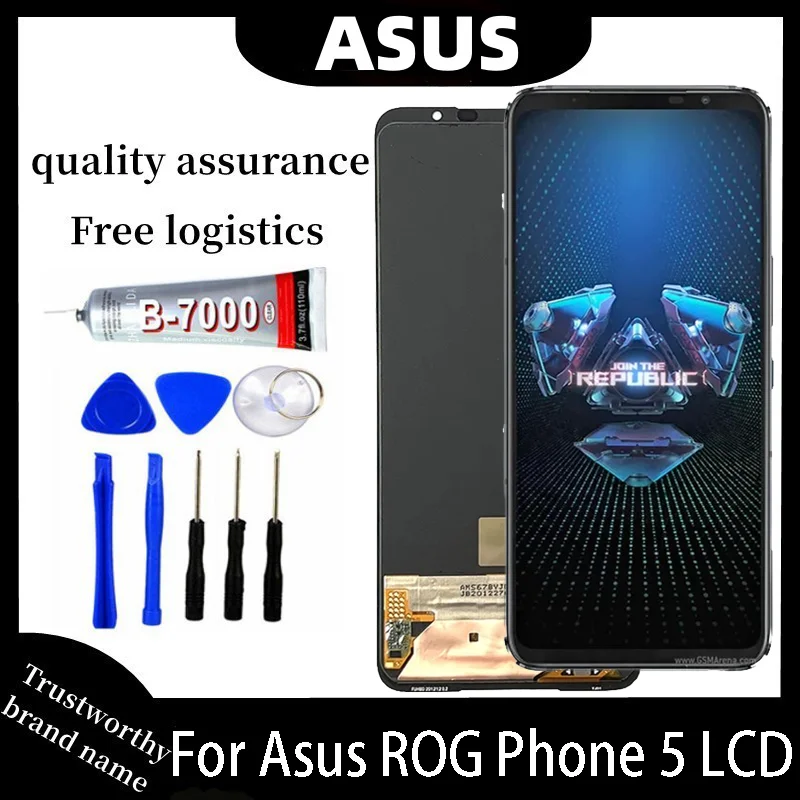 6.78 "; Originale Amoledfor Asus Rog 5 Phone 5 Pro Zs673Ks Display Lcd Touch Screen Digitizer Assembly Per Rog Phone 5 Ultimate Lc