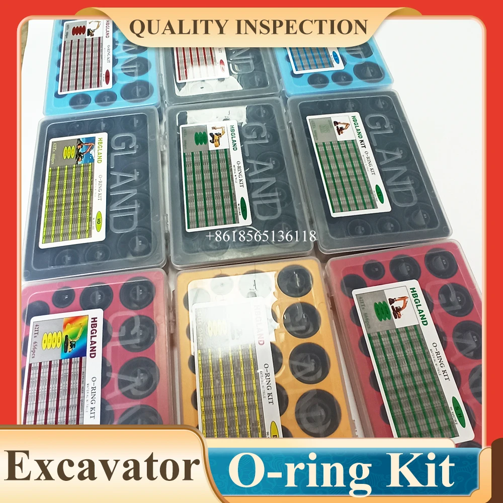 Excavator Parts NBR O-Ring Kit O Ring Box For Kobelco Hitachi Caterpillar Hyundai Komatsu SANY Kato Sumitomo Doosan Daewoo