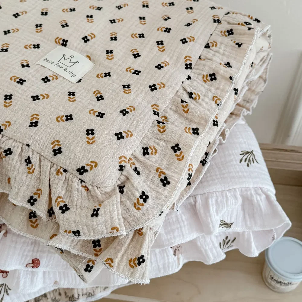120X150cm Baby Blanket Swaddle Wrap Soft Comfortable Baby Quilt for Crib Cotton Children's Blanket Kids Bedding Accessories
