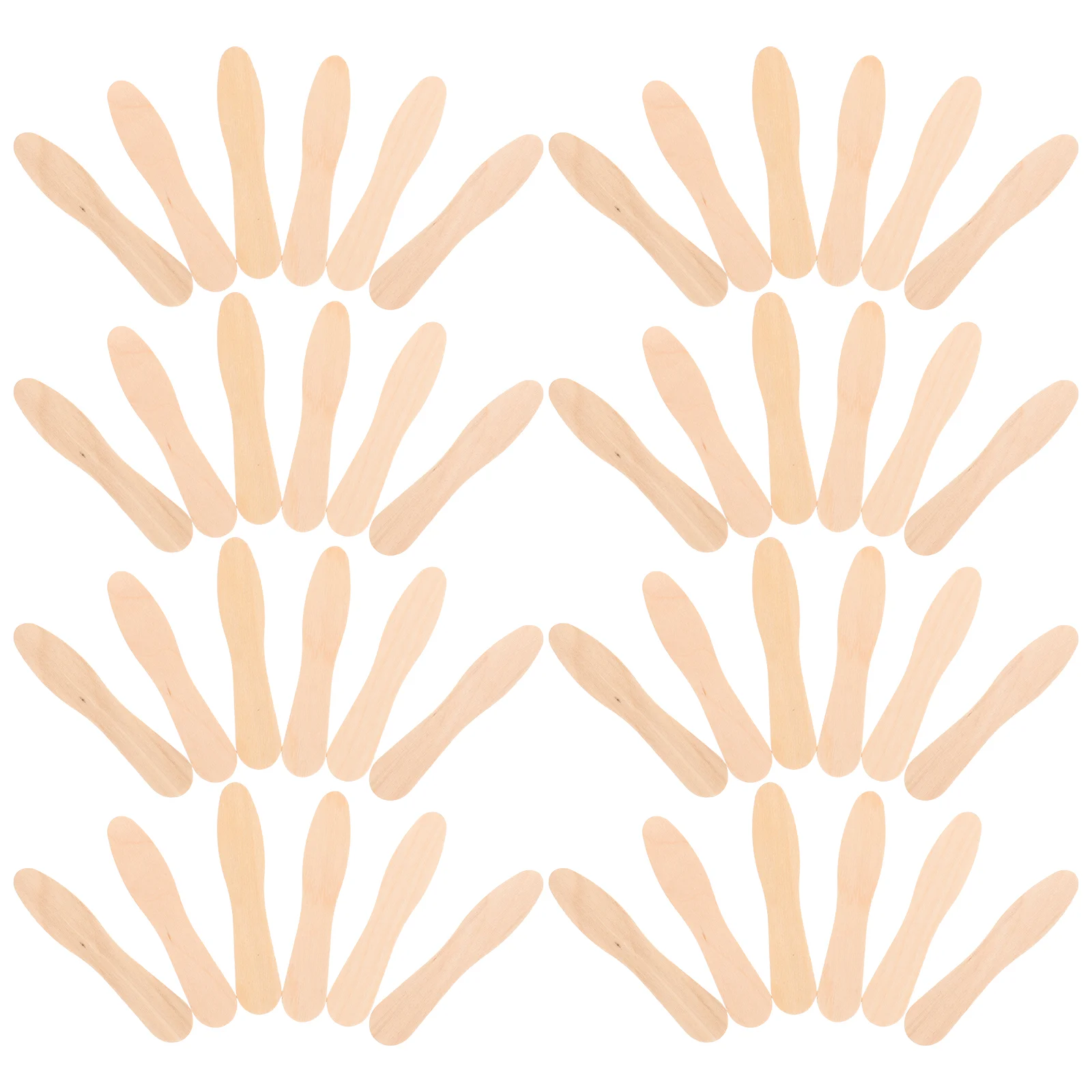 Spoons Wooden Ice Cream Spoon Mini Dessert Tasting Stick Wood Disposable For Taster Sampling Popsicle Cutlery Cups Sample