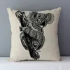 cushion home decorative pillows elephant kola elk printed animals pillowcase 45x45cm Housse de coussin without core 5