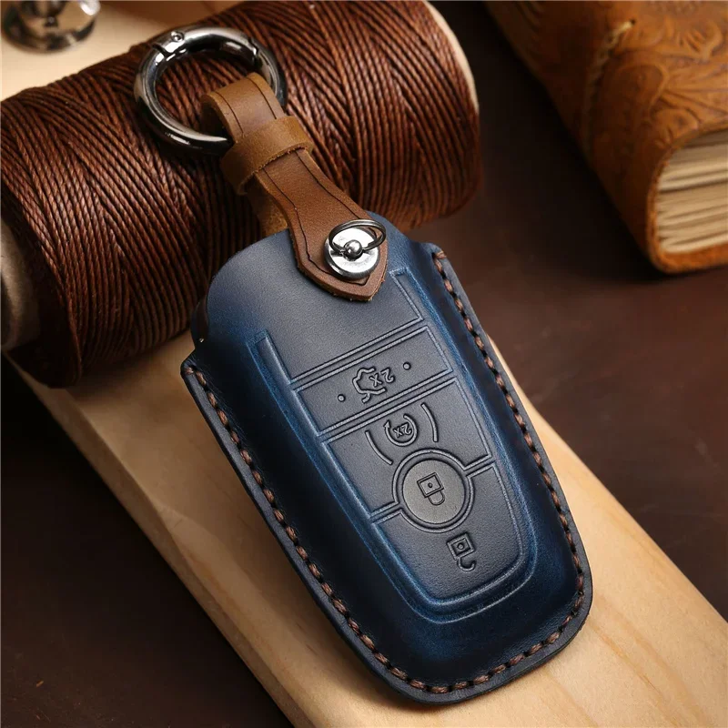 

Car Key Case for Ford Fusion Mustang Explorer F150 Edge Mondeo Mk5 Focus Mk4 2019 2020 2021 Covers Accessories Car-Styling