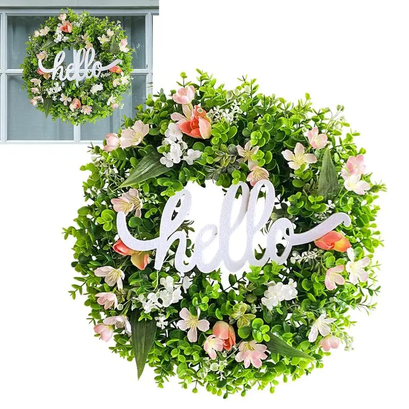 

Green Wreaths For Front Door Realistic And Aesthetical Eucalyptus Wreath For Front Door Garden Ornaments For Fireplaces Farm