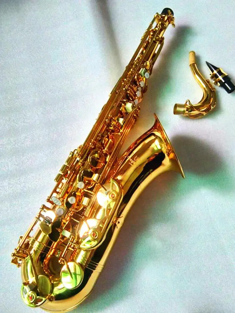 Saxophones T 902 Tenor Sax Professional Bb Tune B Flat Sax Brass Gold
