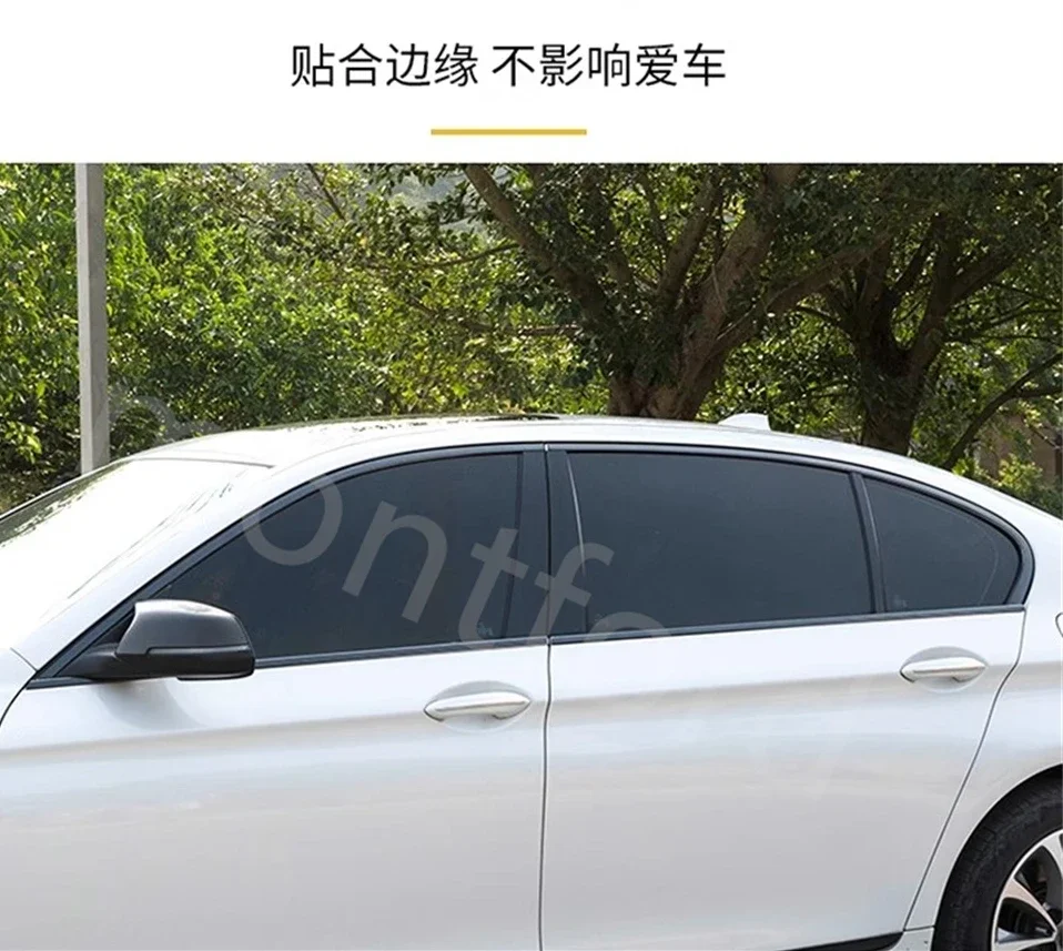 자동차 스타일링 블랙 스틸 윈도우 몰딩 프레임 스트립 트림 커버, BMW 5 시리즈 F10 2011-2017 용