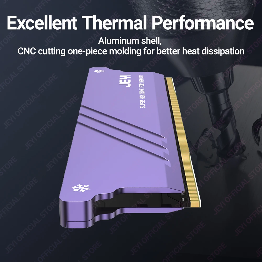 Jeyi-ram Dissipador de Memória com Almofadas Térmicas Desktop Ram Cooler Radiação Ddr Dissipate para pc Faça Você Mesmo Ddr2 Ddr3 Ddr4 Ddr5 - Imagem 4