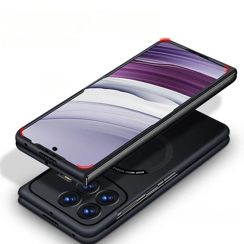 Ultrathin Magnetic Hard Case with Wireless Charging Compatibility and Skin-Feel Protection