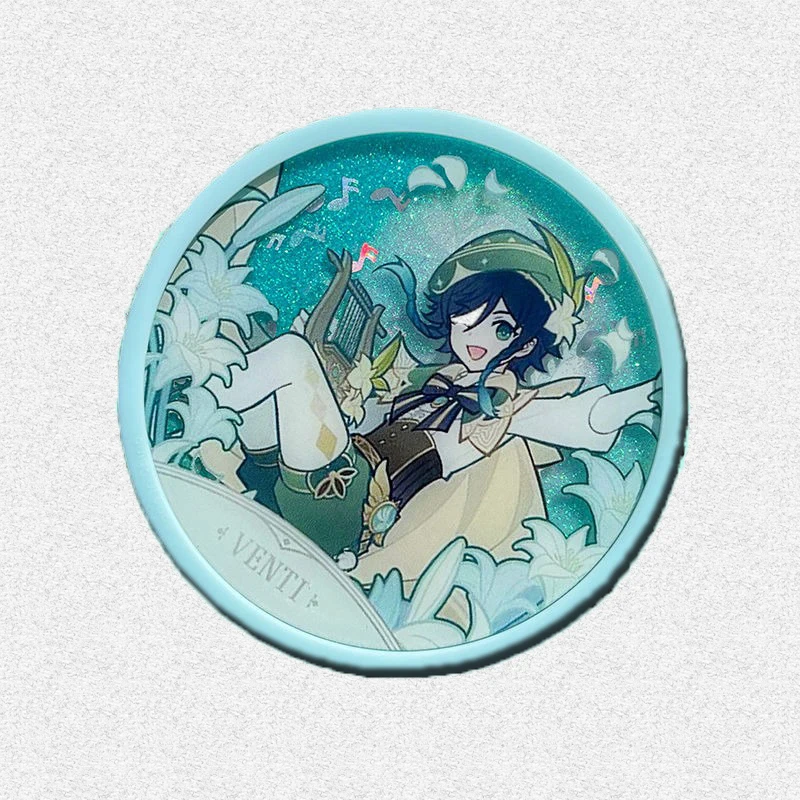 

Game GS Impact Anime Cos Venti. Game Anime Cos Venti Unisex Acrylic Quicksand Ironing Coaster Decoration Gift