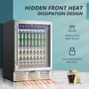 Beverage Refrigerator, 180 Can Built-in Beverage Cooler, Under Counter Beer Fridge with Glass Door for Soda, Water 4