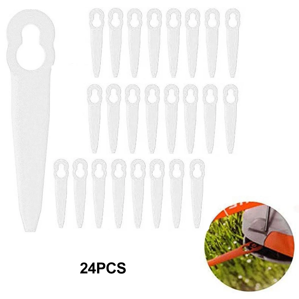 

Garden Tools Grass Trimmer Blade Strimmer Blade 24pcs F016800177 High Quality Lawn Mower Parts For Bosch ART 23 Accu