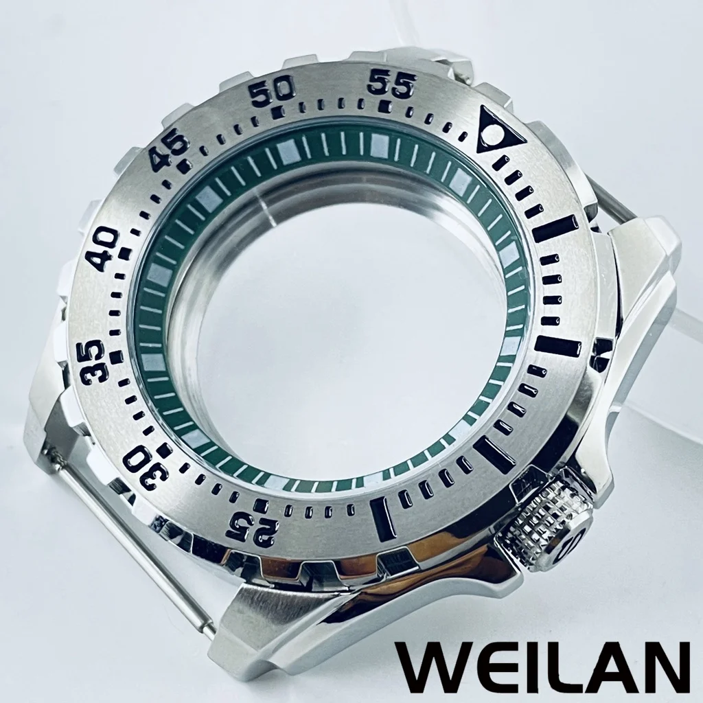 Stainless Steel Watch Case with Multicolor Chapter Ring, 44mm