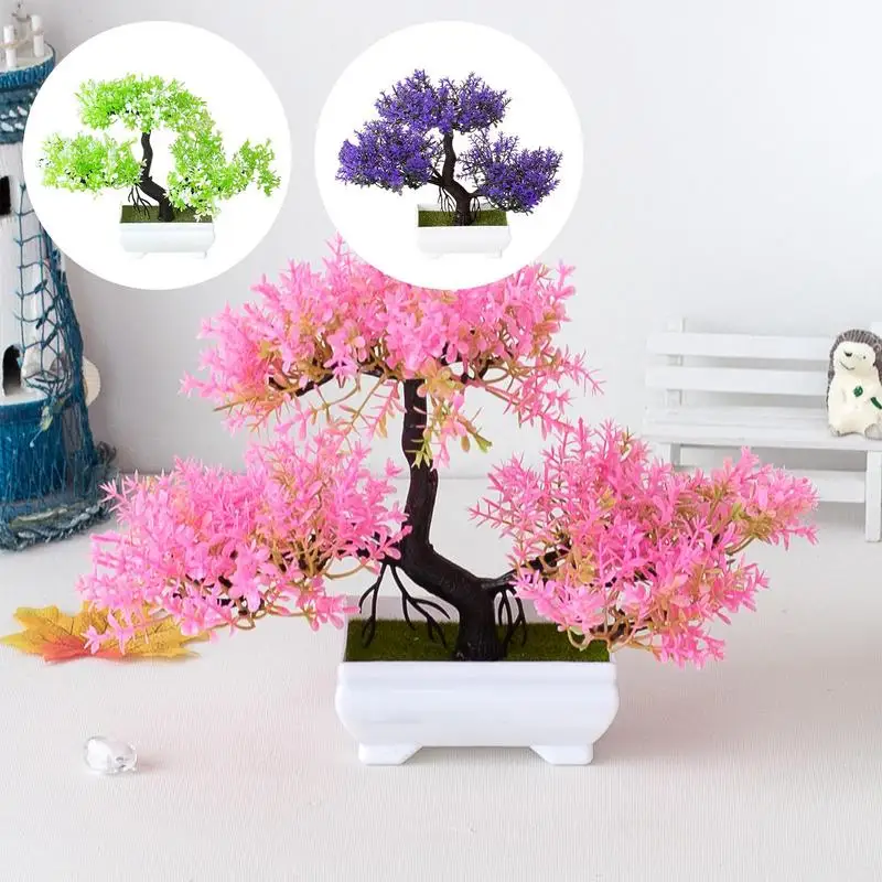 

Искусственные Горшечные растения, имитация приветливой сосны, искусственное растение, цветок для дома, комнаты, стола, сада, украшение отеля