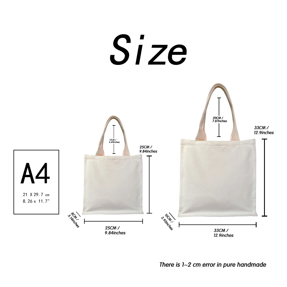 Personal Custom Women Handbag Quality Fabric Tote DIY Logo Texts Photos Print Top Handle Bags with Coin Purse Gift