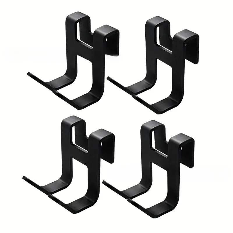 2/4pcs Creative Door Hooks Drawer Hooks Household No-Punch Iron Door Hanger Over The Hook