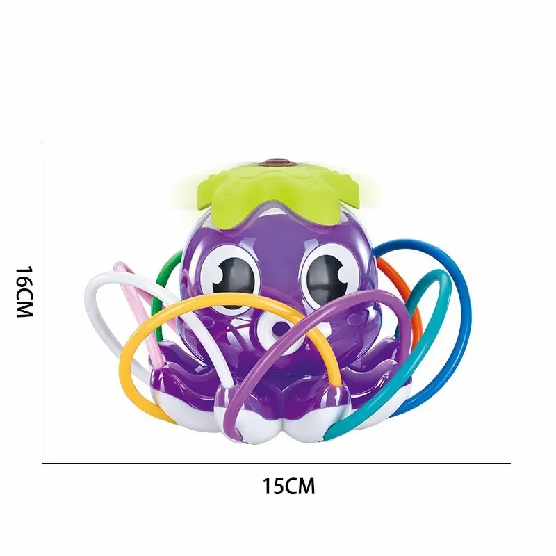 Kids Outdoor Octopus Water Sprinkler Toys Backyard Garden Water Toys Lawn Summer Yard Cartoon Splash Sprinkler Baby Bath Toy 6