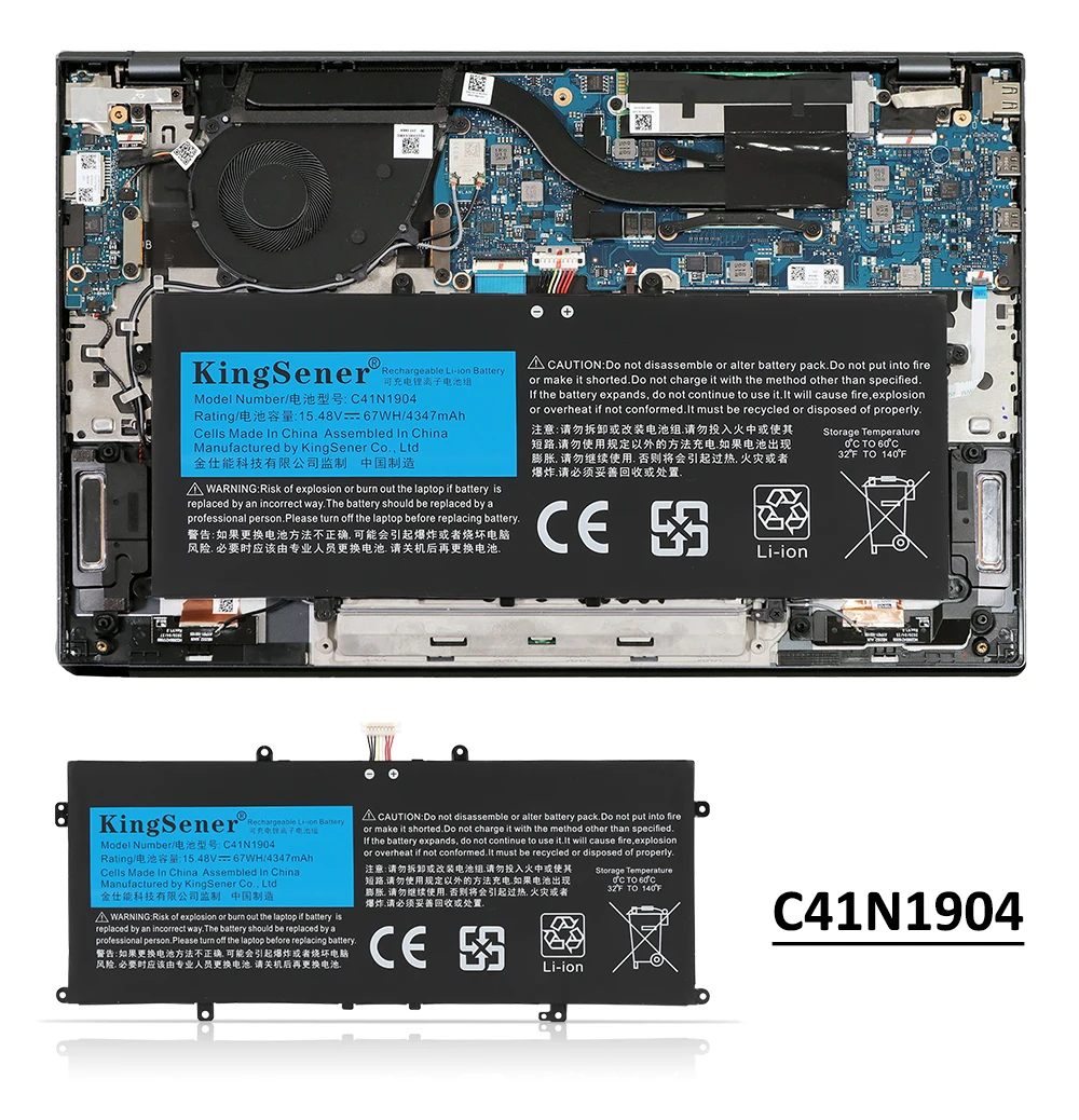 KingSener C41N1904 C41N1904-1 Аккумулятор для ноутбука ASUS ZenBook 14 UX425UA UM425IA UX425EA UX425JA BX325JA UX325EA UX325JA UX363EA