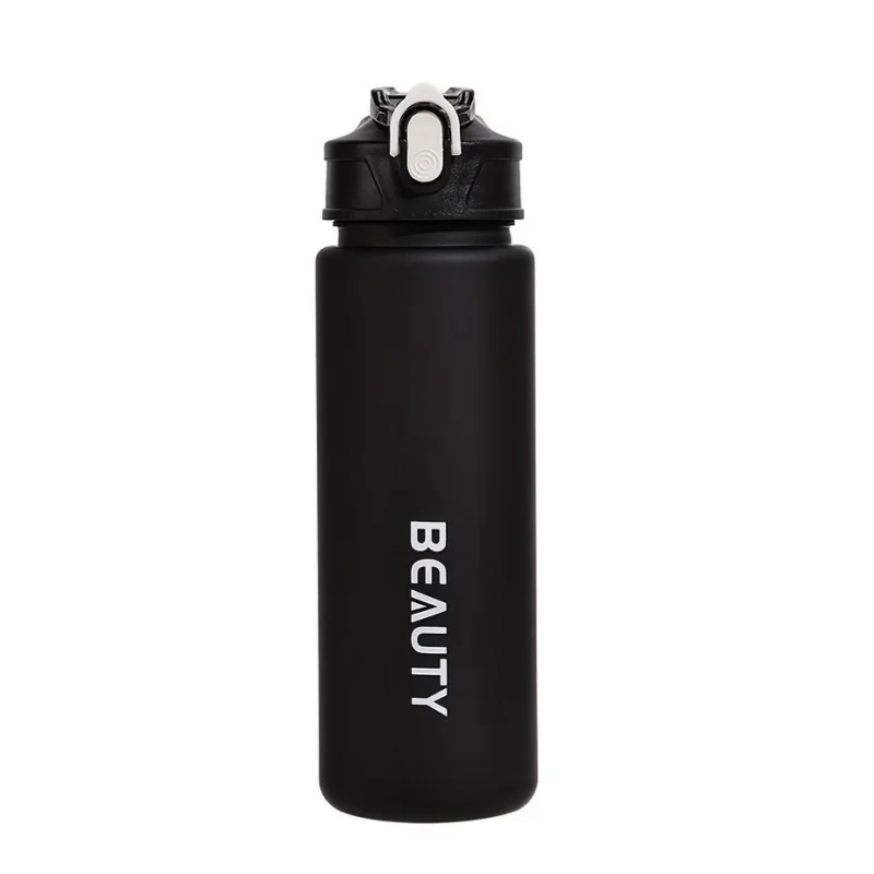 600ml 대용량 무광 플라스틱 물병, 야외 스포츠 및 사무실 사용에 적합, 무광 스포츠 물병